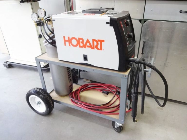 welding cart project with shielding gas and welding machine